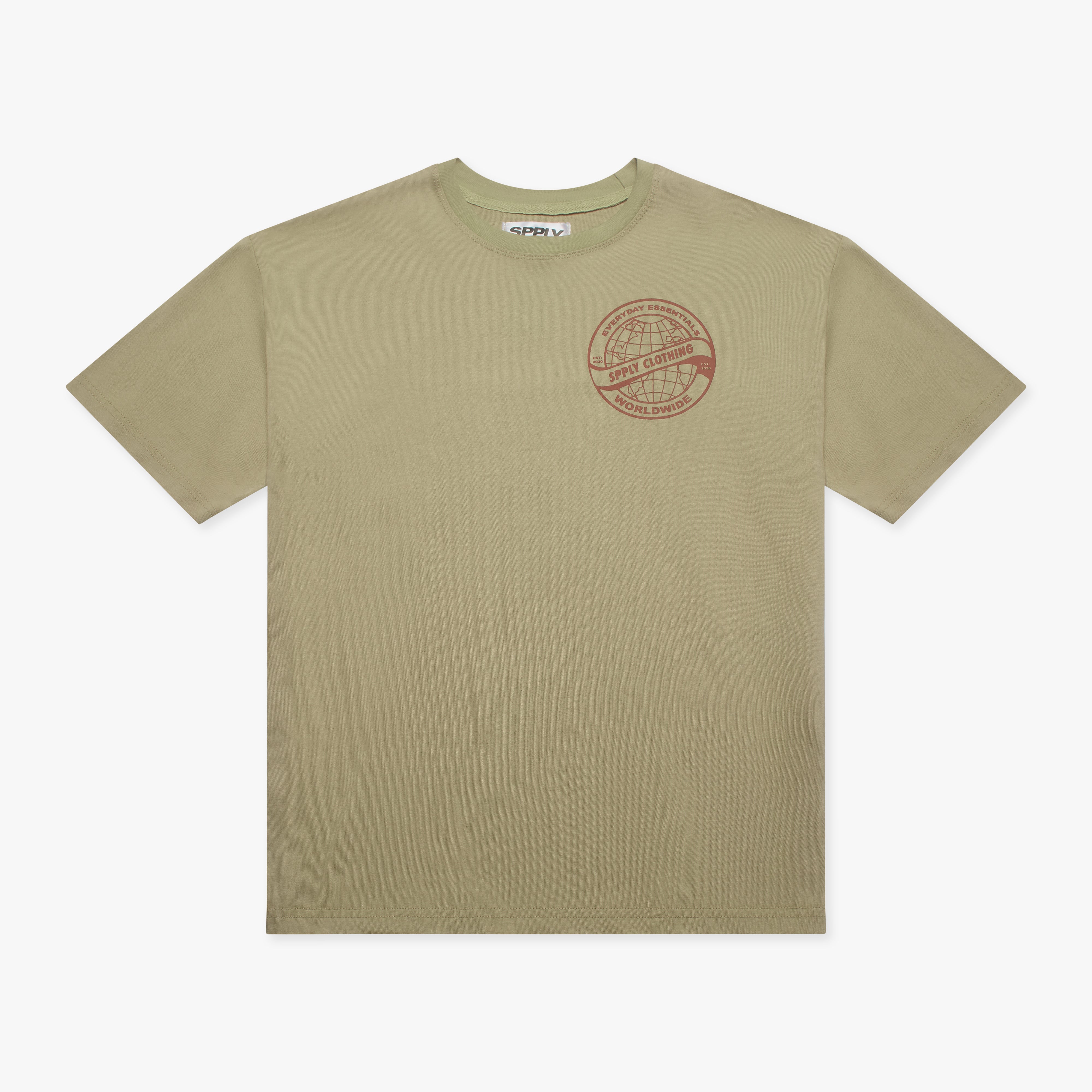 SPPLY Worldwide T-Shirt Beige