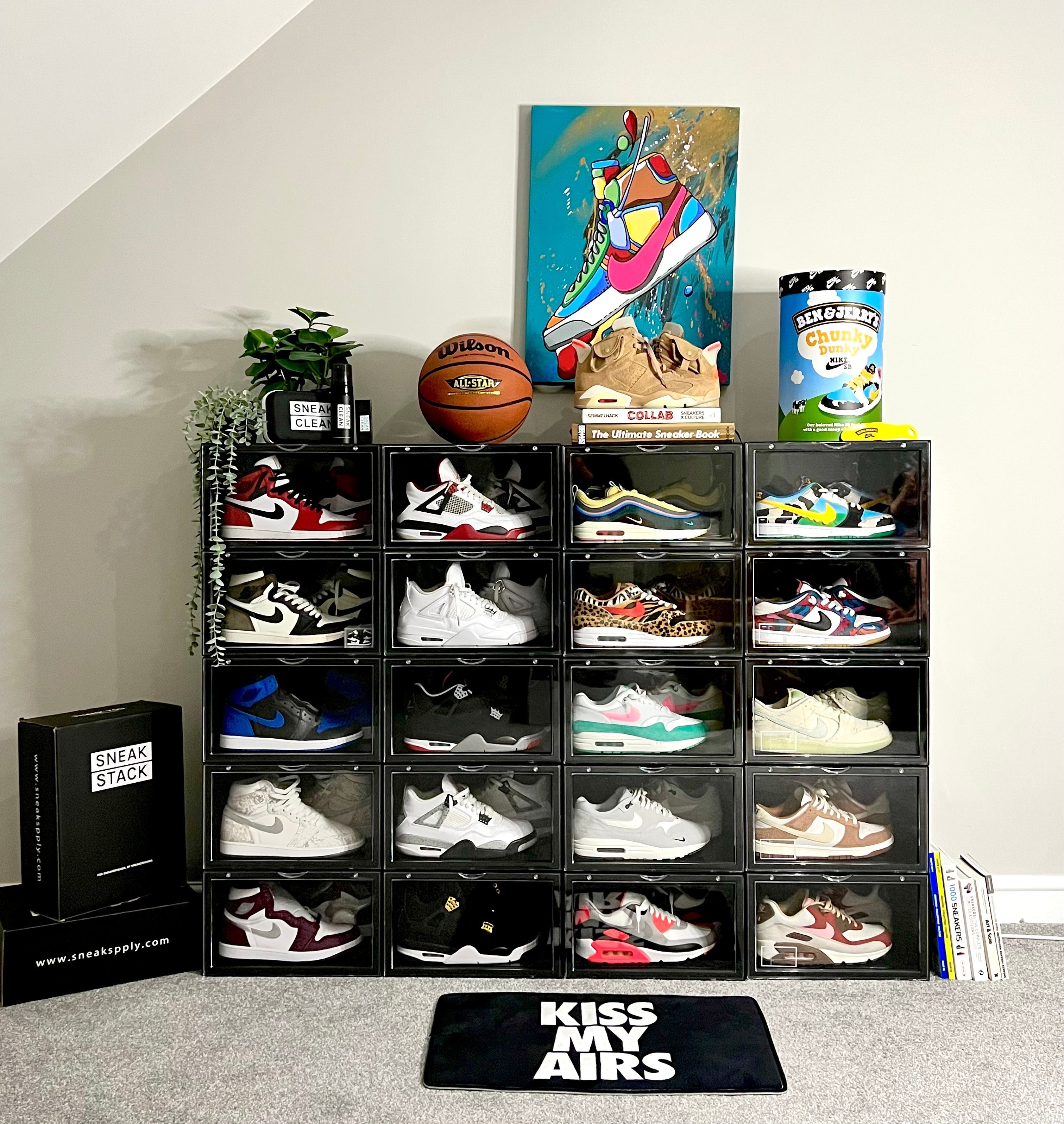 STACK V1 Sneaker Display Crates - Black (2 Pack)