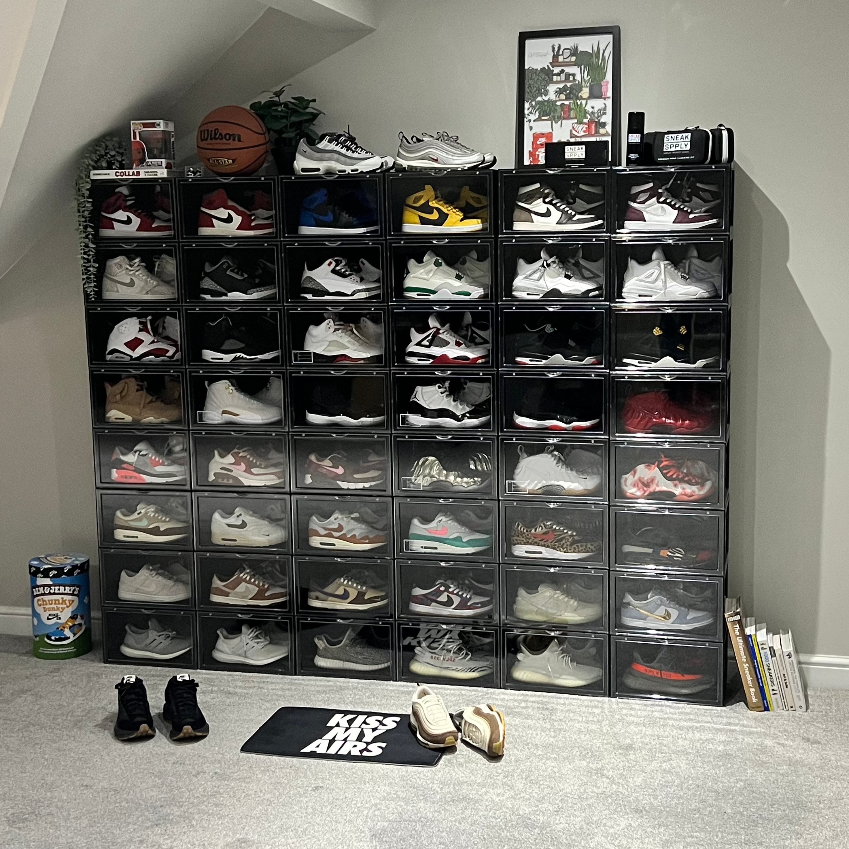 STACK V1 Sneaker Display Crates - Black (2 Pack)