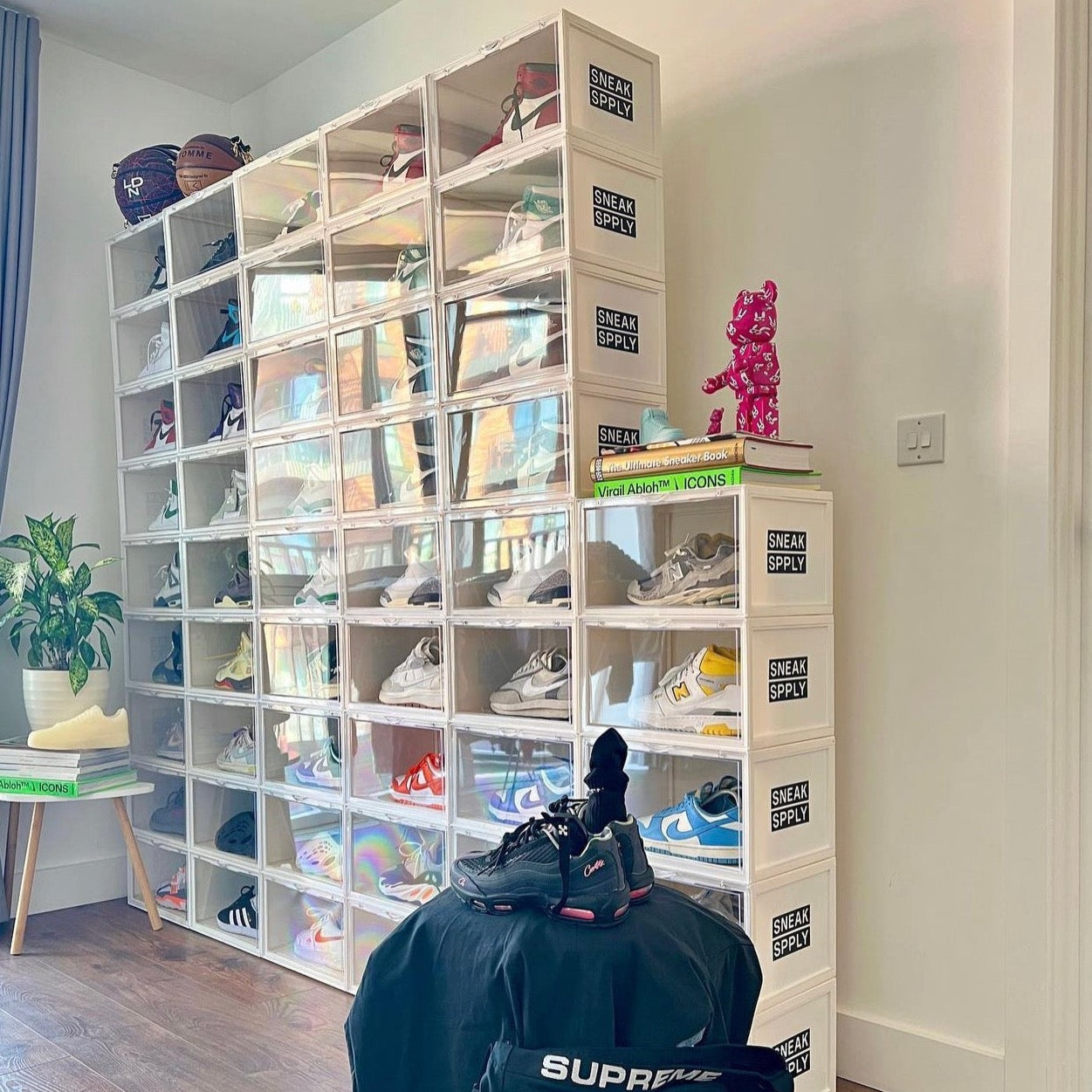 STACK V1 Sneaker Display Crates - White (2 Pack)