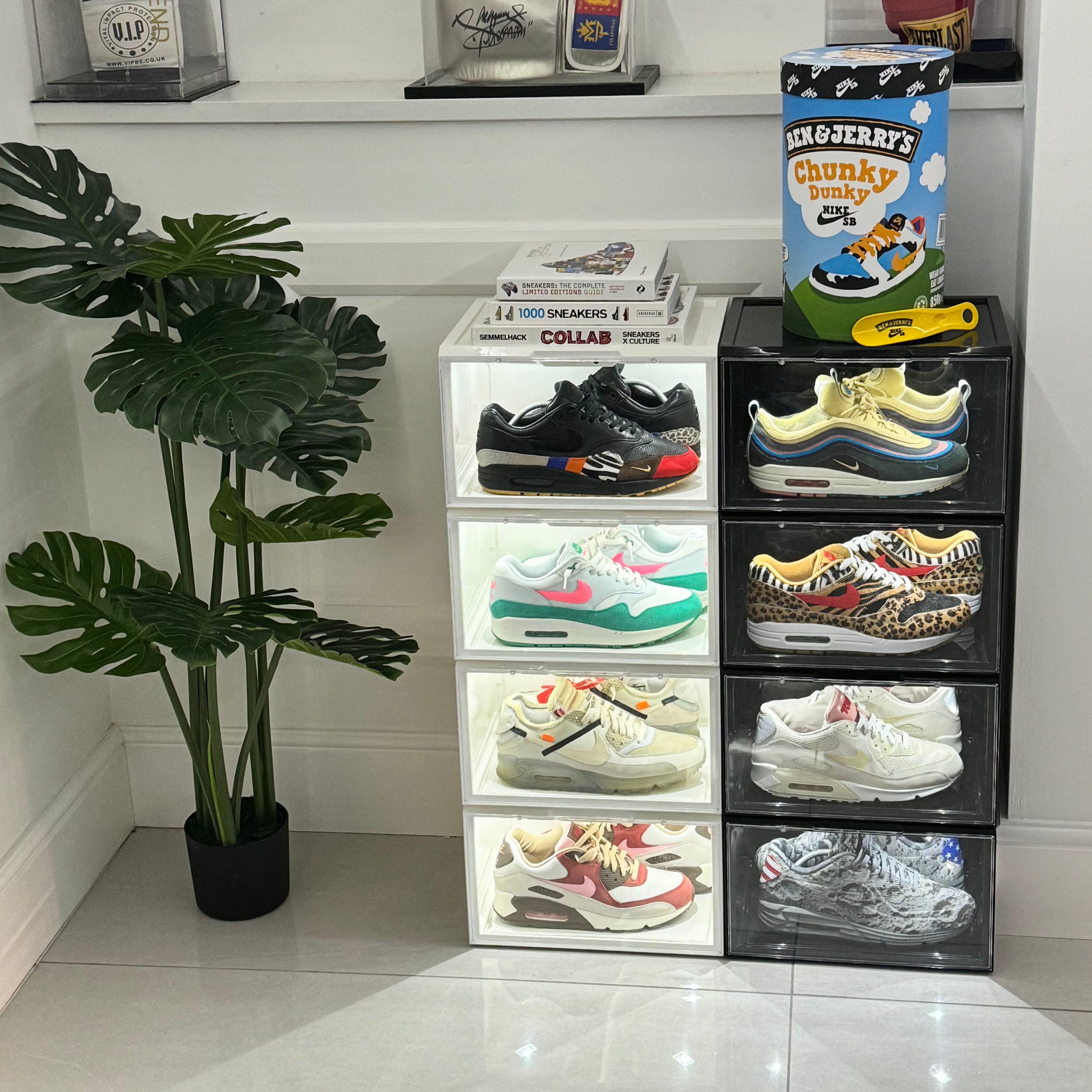 STACK V2 LED Sneaker Display Crate - White