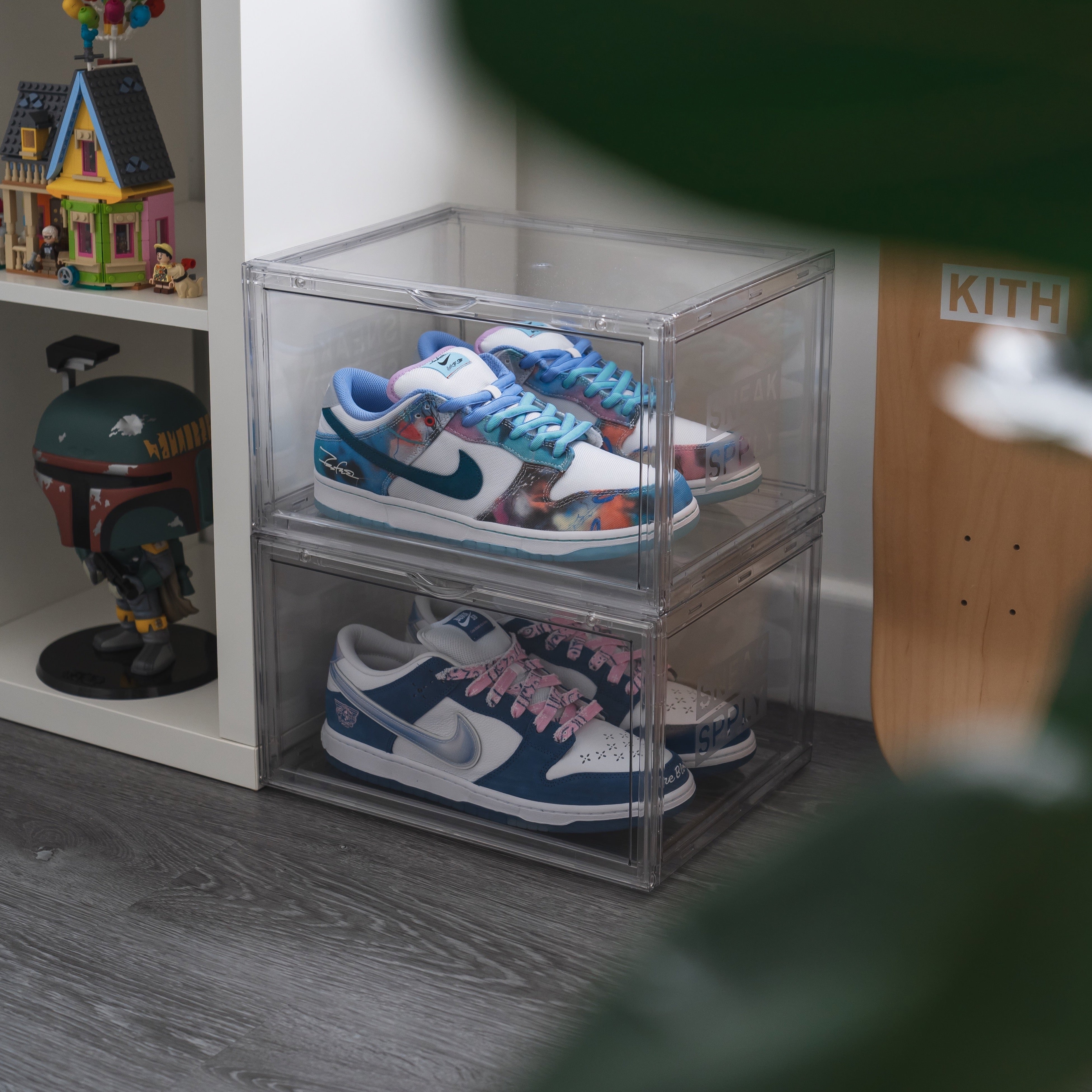 STACK V1 Sneaker Display Crates - Clear (2 Pack)