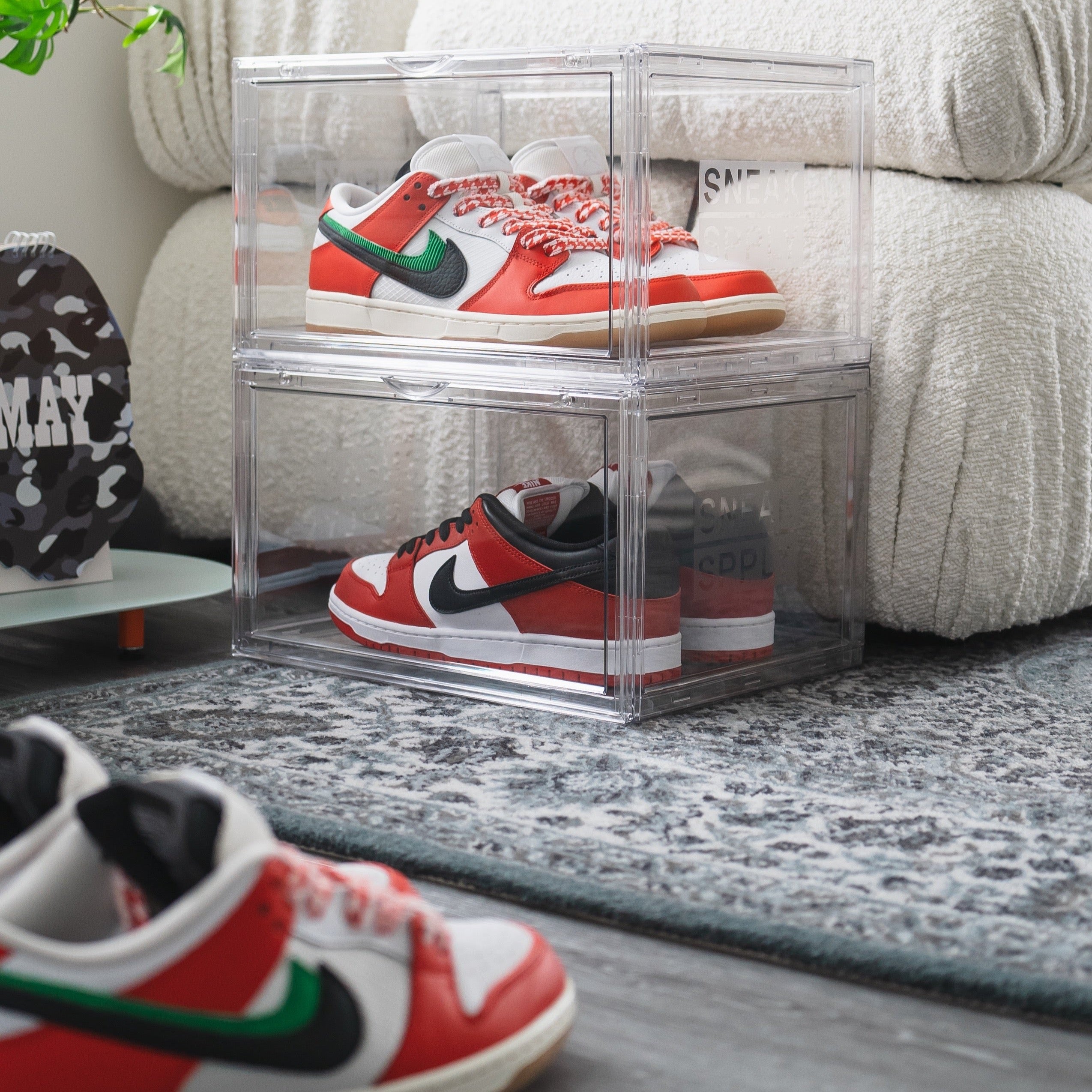 STACK V1 Sneaker Display Crates - Clear (2 Pack)