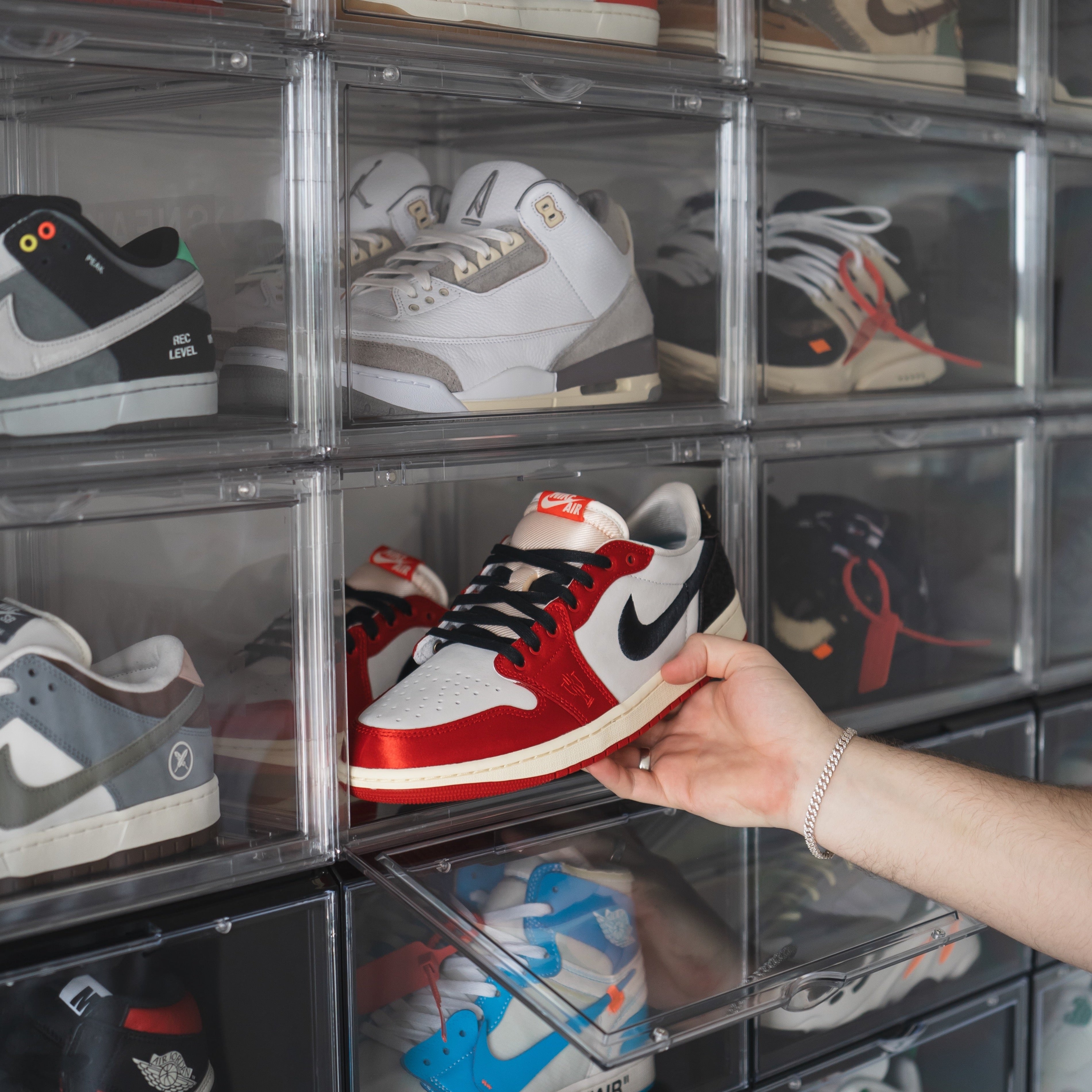STACK V1 Sneaker Display Crates - Clear (2 Pack)