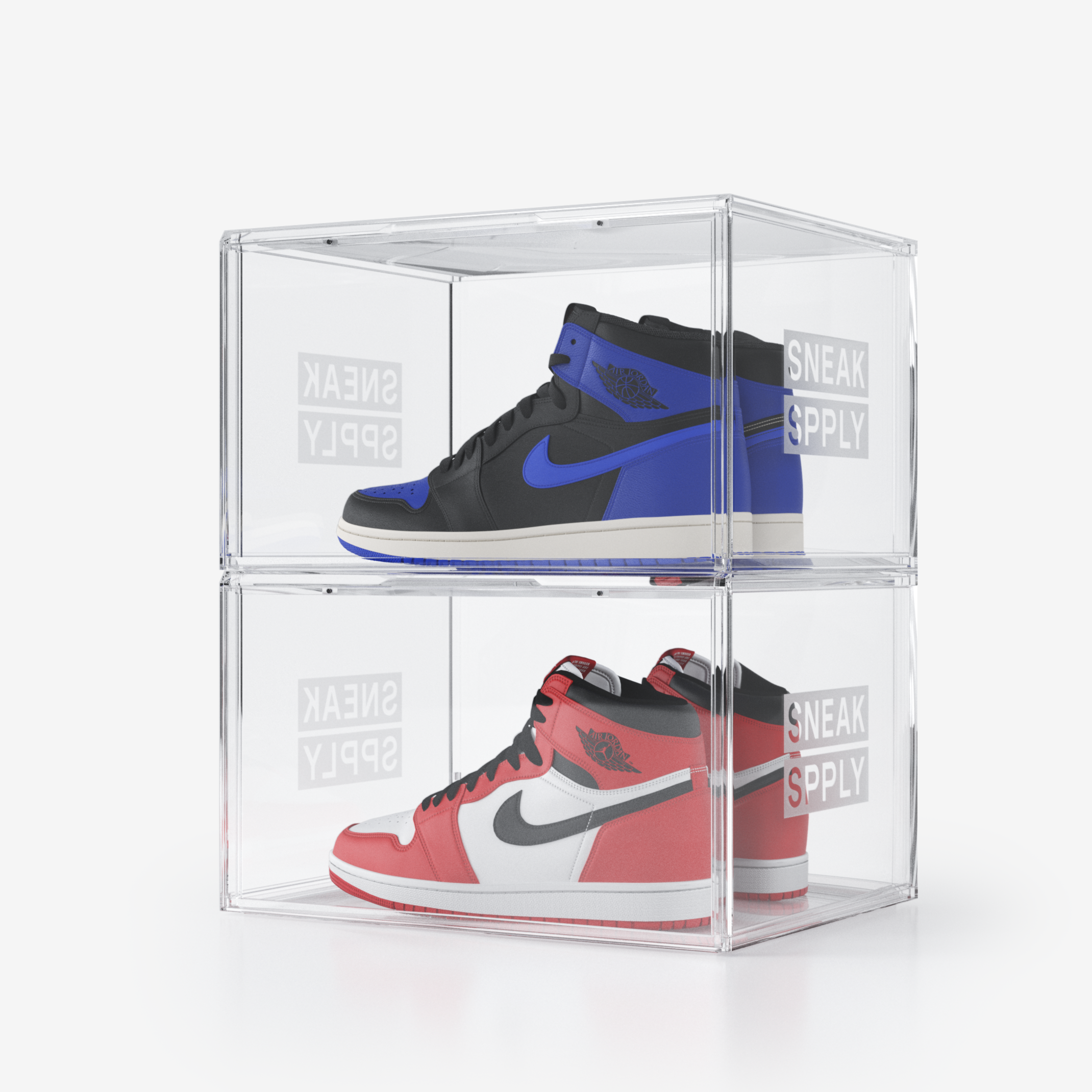 STACK V1 Sneaker Display Crates - Clear (2 Pack)