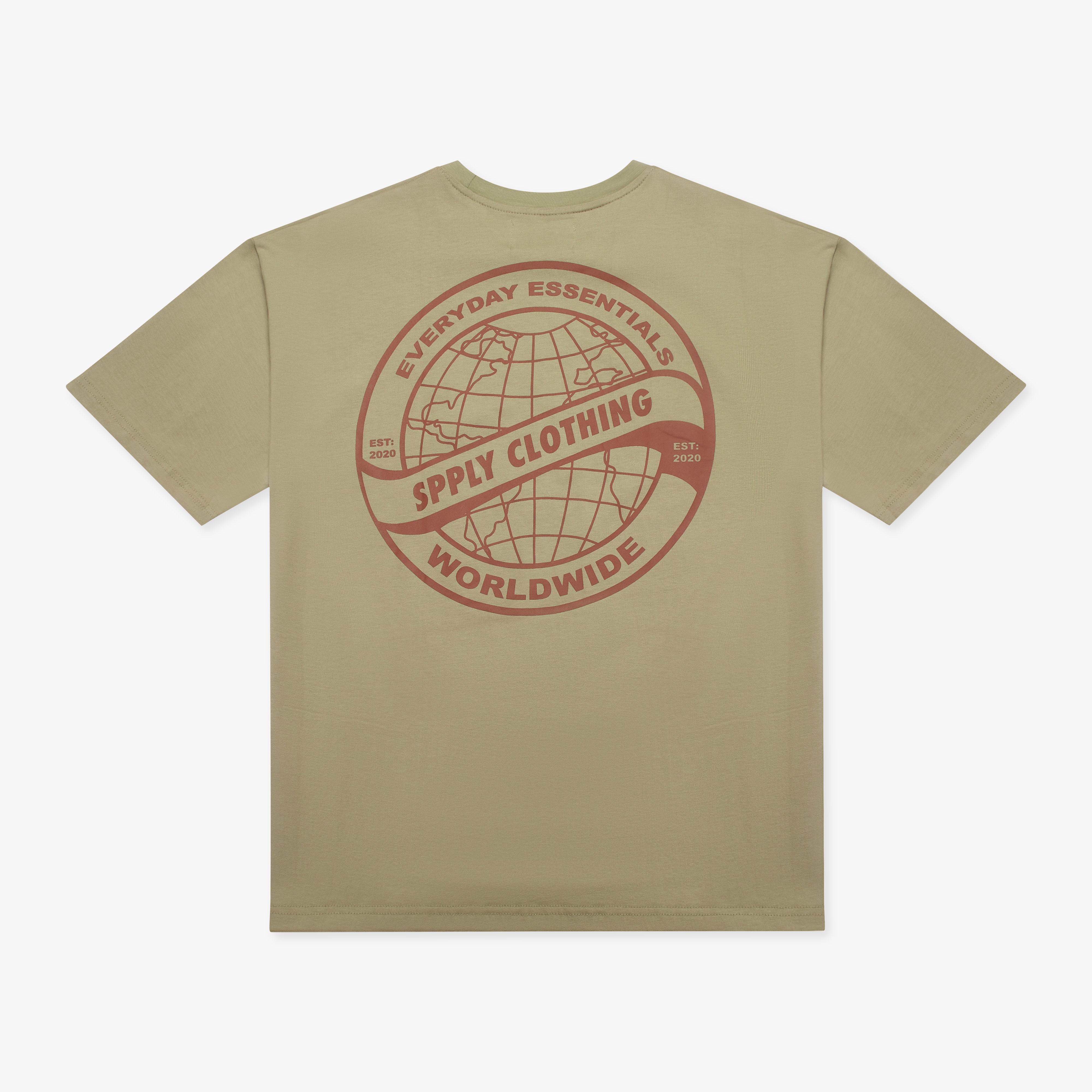 SPPLY Worldwide T-Shirt Beige
