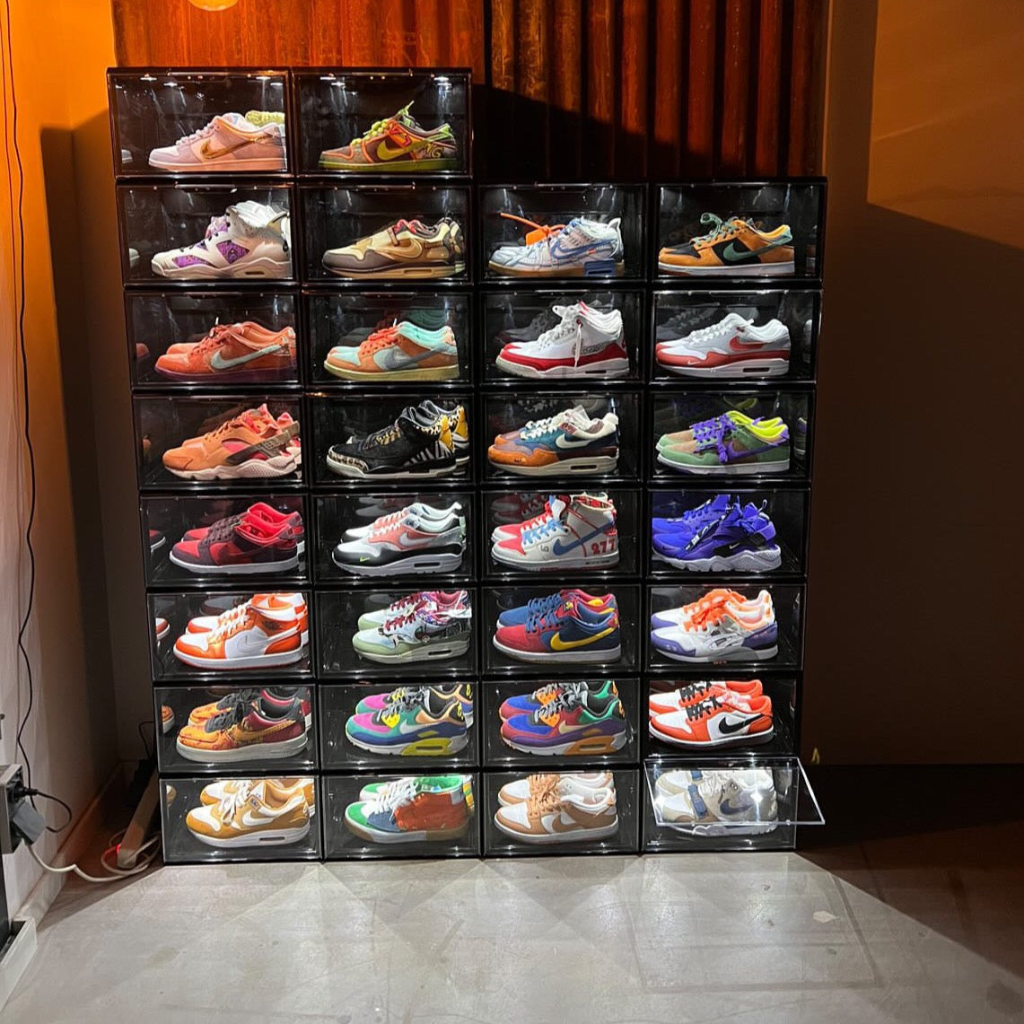 STACK V2 LED Sneaker Display Crate - Black